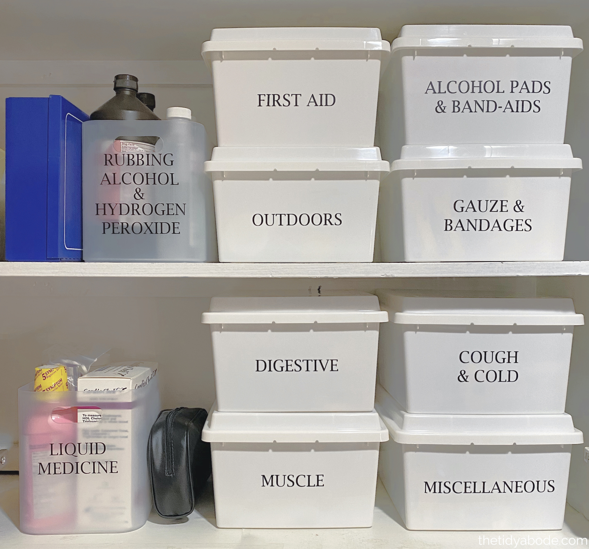 How to Organize Your Medicine Cabinet • The Tidy Abode